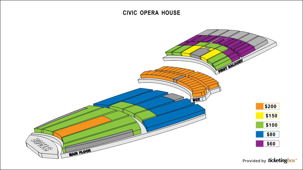 Civic Opera House Chicago Seating Chart