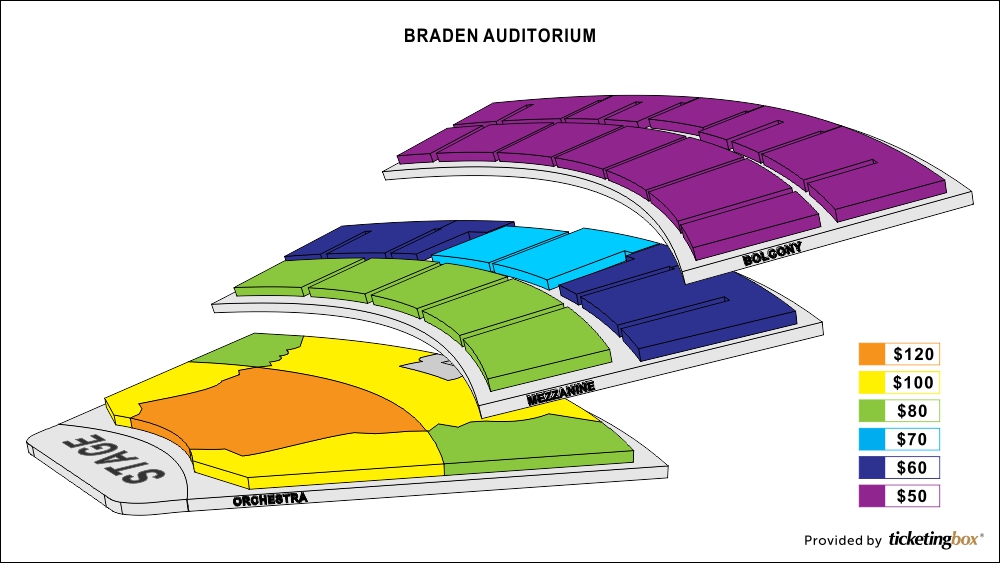 Braden Auditorium Seating Chart