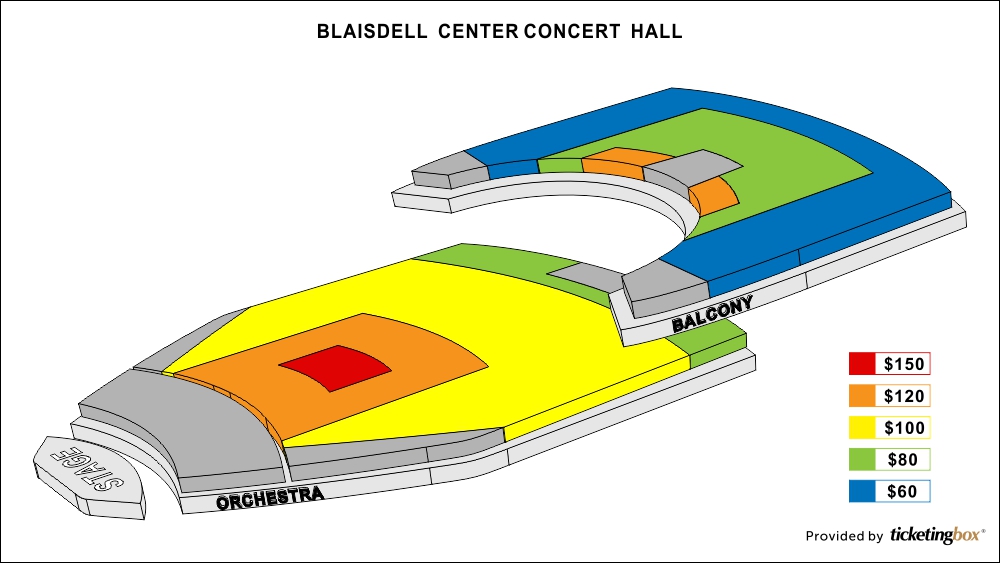 Blaisdell Concert Hall seatingchart