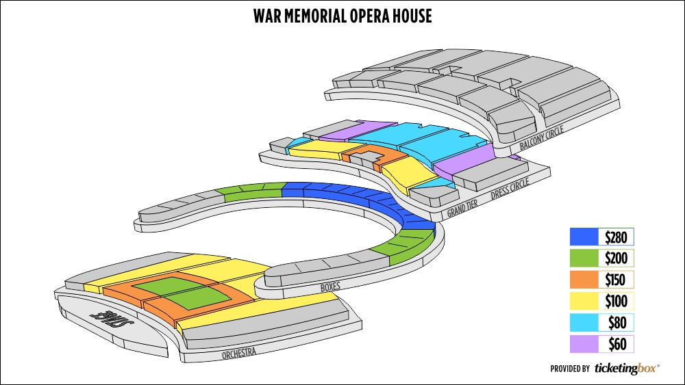 San Francisco Opera House Seating Chart