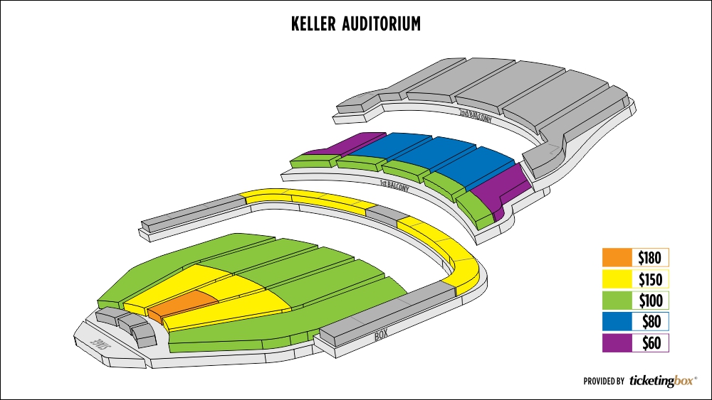 Keller Auditorium Virtual Seating Chart