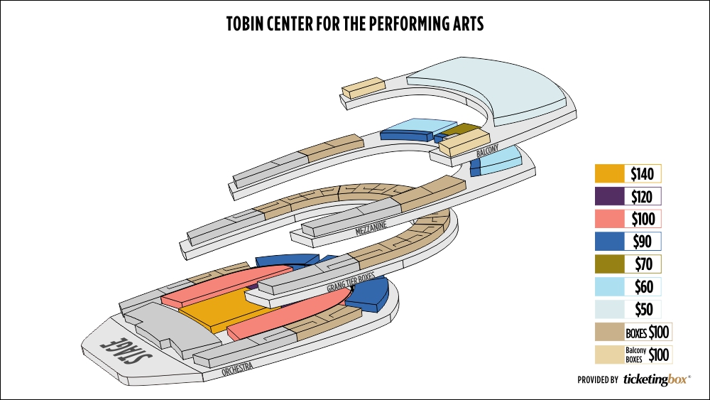 Tobin Center Seating Chart
