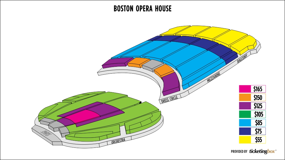 Boston Opera House Seating Chart - Gallery Of Chart 2019